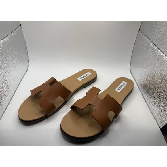 Steve Madden Flat Slides Size 11 Brown | Hermes Inspired Sandals - Picture 1 of 5
